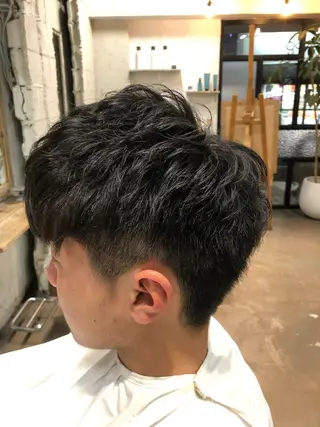 パーマ メンズ 桐原 竜也のヘアスタイル