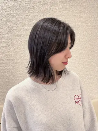 ショート カラー 暗髪の透明感カラ ー/髪質改善🎀AOのヘアスタイル