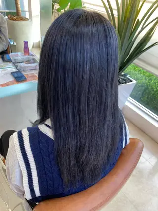 セミロング カラー 大宮｜メンズカット ダブルカラー｜パーマのヘアスタイル