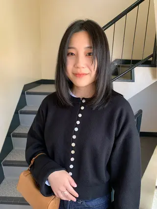 ロング カラー riho🪻暗髪/ 色持ちがいいカラーのヘアスタイル