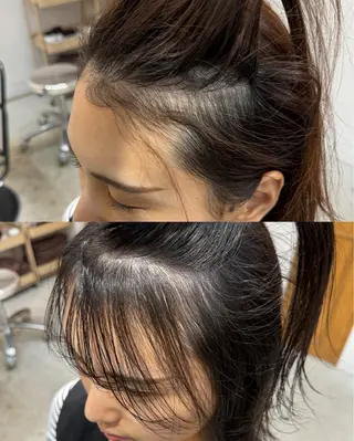 ミディアム カラー パーマ 色素薄めカラー❤︎ chihiroのヘアスタイル