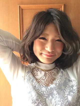 ショート カラー パーマ ✨ハイクオリティ✨ 山本香也のヘアスタイル