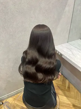 ロング カラー 韓国ヘア/艶髪/ 透明感カラー/つぐみのヘアスタイル