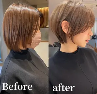 ショート Lond mare 天神大名店所属・時短×ショートボブ 💡ウメダナオヤ💡のヘアスタイル