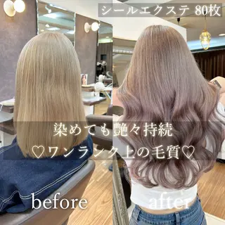 ロング カラー ANKH CROSS 🦋mako🦋のヘアスタイル