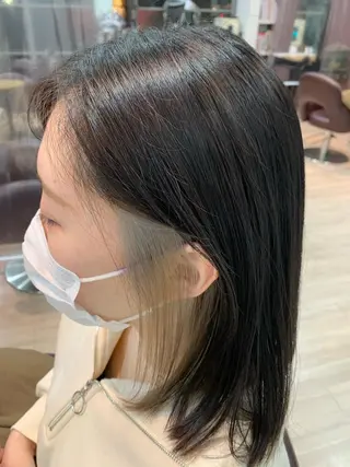 セミロング カラー 💛艶カラー髪質改善 💛MIYUのヘアスタイル