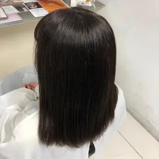 セミロング カラー まつ毛/アイブロウ /髪質改善カラーのヘアスタイル