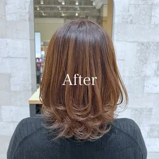 ミディアム カラー レディースヘア💫 加藤たいが🐯のヘアスタイル