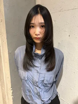 ロング カラー レイヤーカット /Juna🦕のヘアスタイル