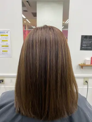 セミロング もとき ゆいなのヘアスタイル