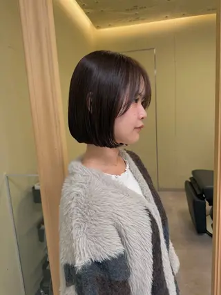 ショート カラー 伶風/デザインカット /ボブ/透明感カラーのヘアスタイル