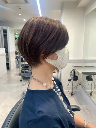 ショート カラー 山下夕月 ショート🫧ボブのヘアスタイル