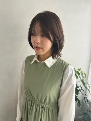 ミディアム カラー 平 有理のヘアスタイル