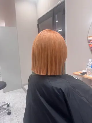 ミディアム 髪質改善＆ハイトーンカラー Cica神戸三宮元町店所属・福田 美波のヘアスタイル