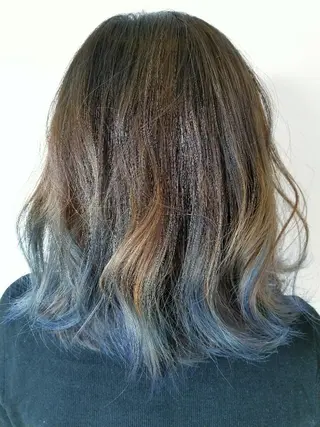 ミディアム カラー 髪質改善/ハイライト 小林秀樹のヘアスタイル