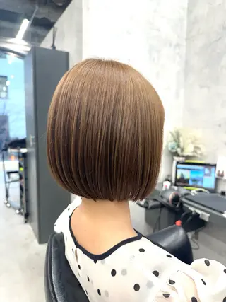 ショート Misora/ボブ/ レイヤー/艶カラーのヘアスタイル