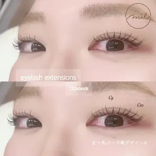 マツエク・マツパ mil❤︎ Kahoのマツエク・マツパデザイン