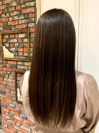 ロング カラー パーマ "小顔カット" Fuko.のヘアスタイル