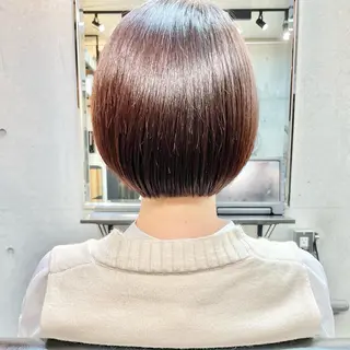 ショート カラー ショートボブ縮毛矯正 髪質改善のプロ山道潤のヘアスタイル