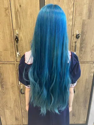 ロング カラー HARUKIMINATO横浜所属・デザインカラー モデル募集🌈のヘアスタイル