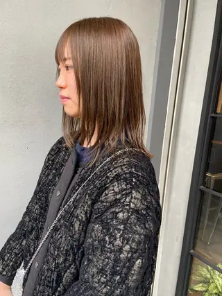 セミロング ボブ／パーマ指名 No. 1🍃れんとのヘアスタイル