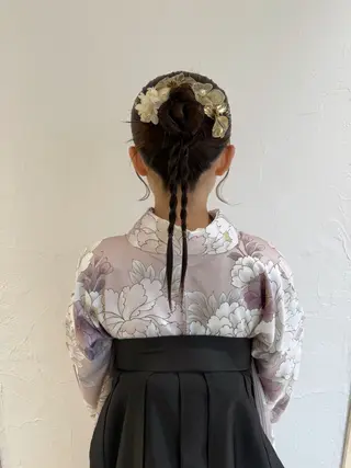 ロング ヘアアレンジ 暖色カラー /ヘアアレンジ/花鈴のヘアスタイル