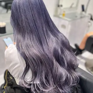 ロング カラー 🫧うる艶トレンド 🫧透明感カラーのヘアスタイル