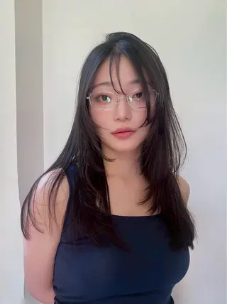 ロング カラー 透明感/レイヤー カット🎀マコのヘアスタイル