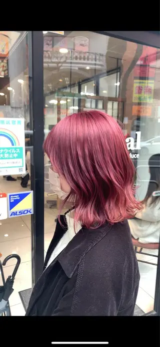 ミディアム カラー 美髪矯正&艶髪 髪質改善/川田のヘアスタイル