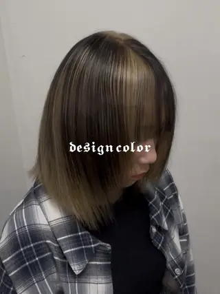 カラー Reve by Lond仙台所属・ブリーチ6000 円派手髪 ハイトーンのヘアスタイル