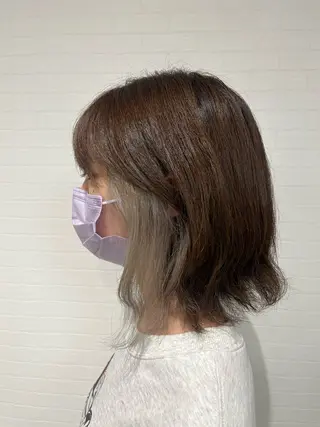 ミディアム カラー 推し活美容師 🩵 Hayashiのヘアスタイル