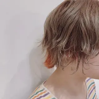 ショート 推しカラー🎨横浜 ブリーチ/ yuaのヘアスタイル