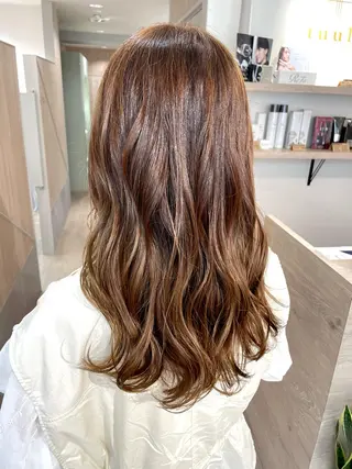 ロング 西 めぐみのヘアスタイル