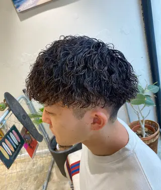 パーマ メンズ 🌴パーマオタク🌴 長谷川 諒佑🌈のヘアスタイル