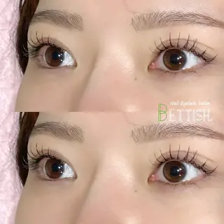 マツエク・マツパ BETTISH🩵 SERIのマツエク・マツパデザイン