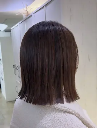 ミディアム 表参道パツッとボブ 美容師♡ゆいかのヘアスタイル