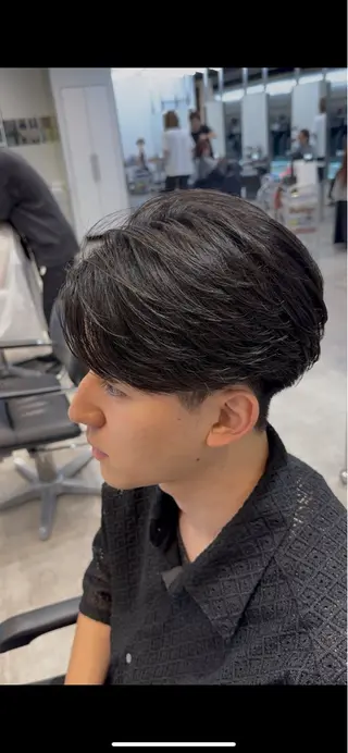 ショート パーマ メンズ fifth park 六反穂 龍介のヘアスタイル