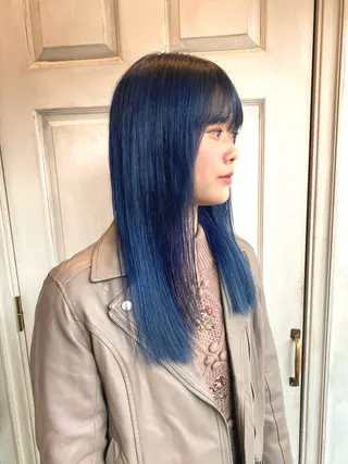 ロング 千 田のヘアスタイル