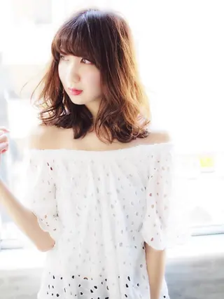 ミディアム ほさか しんごのヘアスタイル