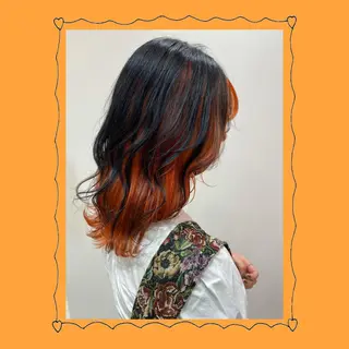 ミディアム カラー ヘアアレンジ ブリーチ♡メンズ マッシュ♡MIUのヘアスタイル