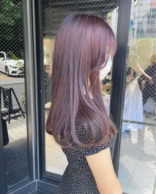 カラー ラベンダー/レイヤー スタイル🤎mamiのヘアスタイル