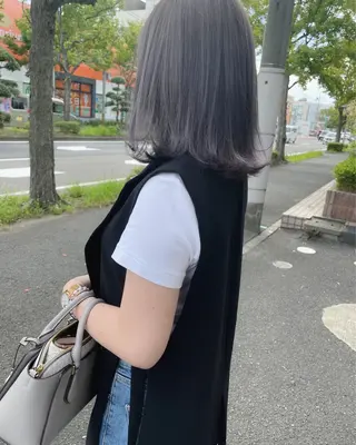 ミディアム Emitas.宮街道店所属・森崎 士/似合わせカラーのヘアスタイル