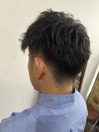 メンズ ルートプラス所属・‪✂︎‬TAIKI‪ パーマ/ハイライトのヘアスタイル