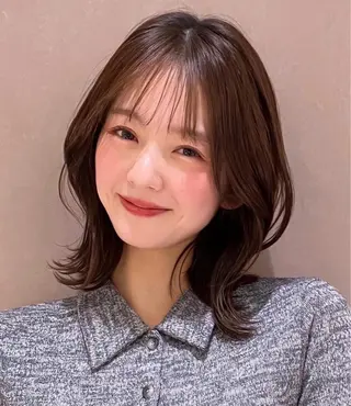 ショート カラー ミディアムヘア Chifumiのヘアスタイル