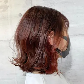 ミディアム カラー 韓国ヘア /男女❄️ 細江 美紅のヘアスタイル