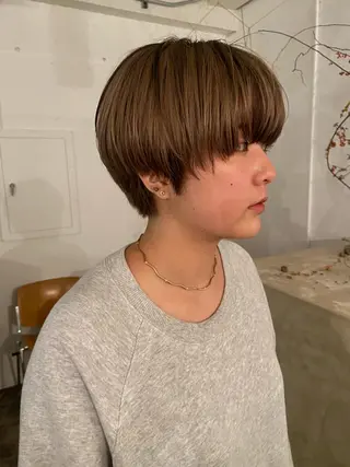 ショート カラー 原 瑞希のヘアスタイル