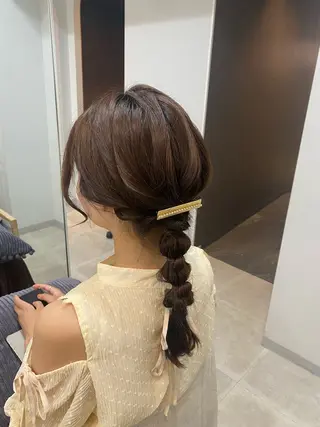 ロング ヘアアレンジ 谷川 李奈のヘアスタイル