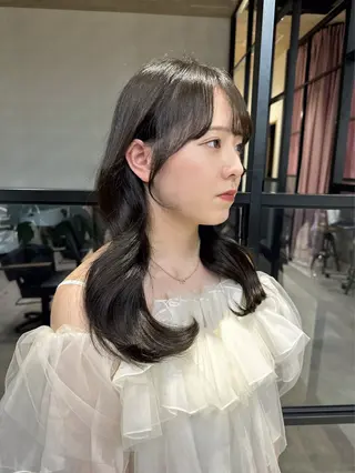 セミロング 艶カラー/縮毛矯正 /髪質改善/はるたのヘアスタイル