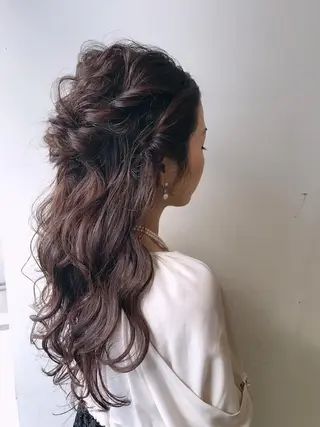 セミロング ヘアアレンジ ⭐️ アユミ⭐️のヘアスタイル