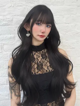 ロング カラー 高島大登/顔周り /レイヤーカットのヘアスタイル